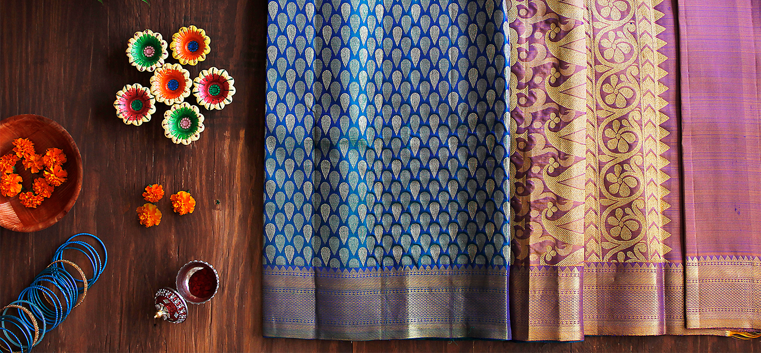 Kanchipuram Silk Saree at best price in Vellore by Radiant World Wide | ID:  7283147162